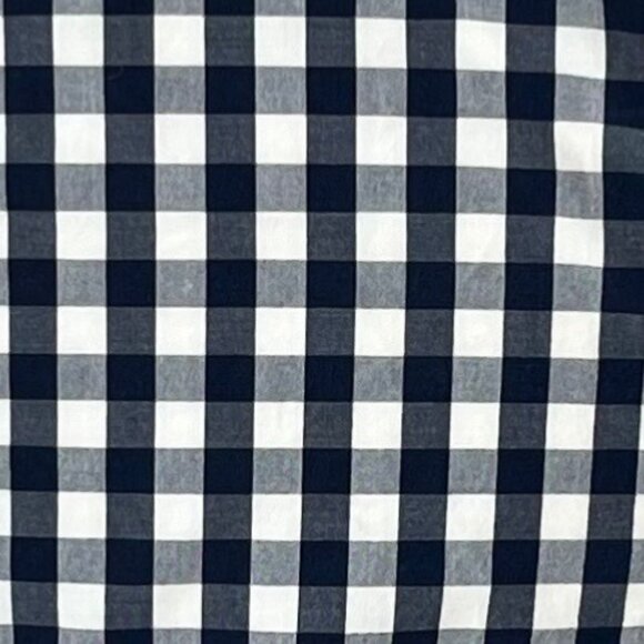 Vineyard Vines Button Front Shirt Blouse Womens Size 2 Blue White Checked - Picture 6 of 8